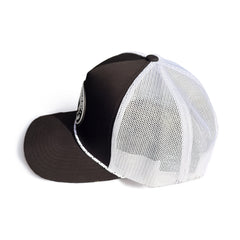 NuttyBuddy® Patch Trucker Rope Hat – Black / White