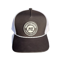 NuttyBuddy® Patch Trucker Rope Hat – Black / White
